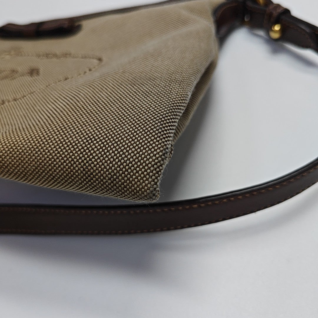 Canvas Shoulder Bag Brown