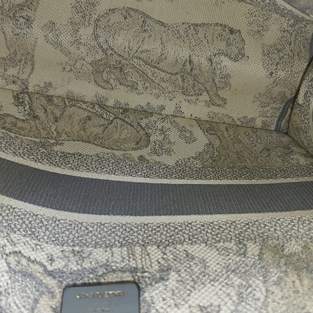 Book Tote Medium Canvas Gray