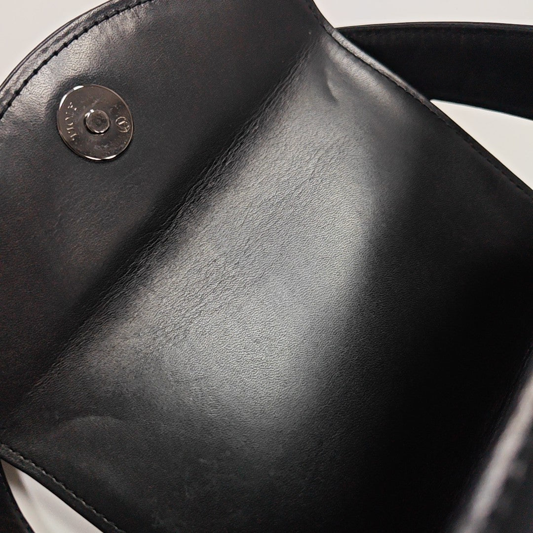 Calfskin Top Handle Bag Black