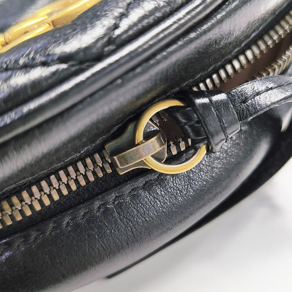 GG Marmont Mini Quilted Calfskin Black