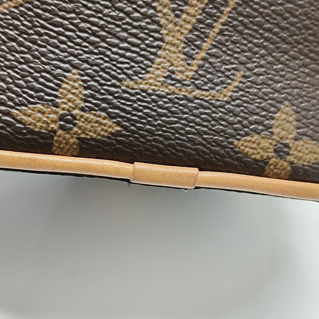 BOITE CHAPEAU Mini Monogram Coated Canvas Brown