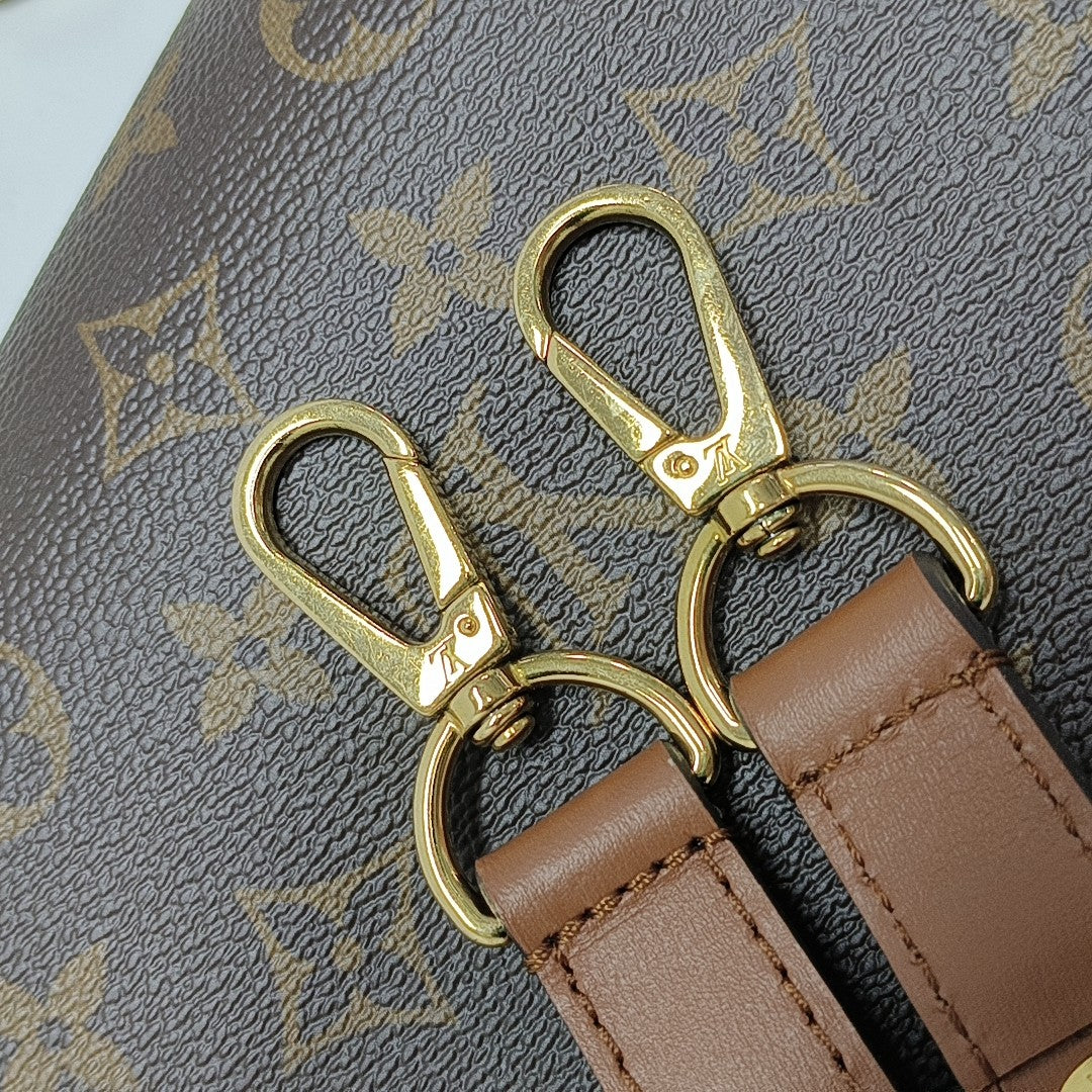 DAUPHINE MM Monogram Coated Canvas Brown