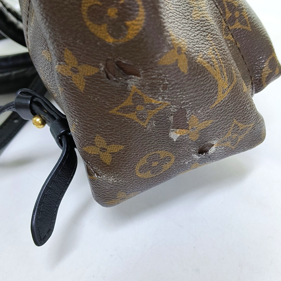 PALM SPRINGS PM Monogram Coated Canvas Brown