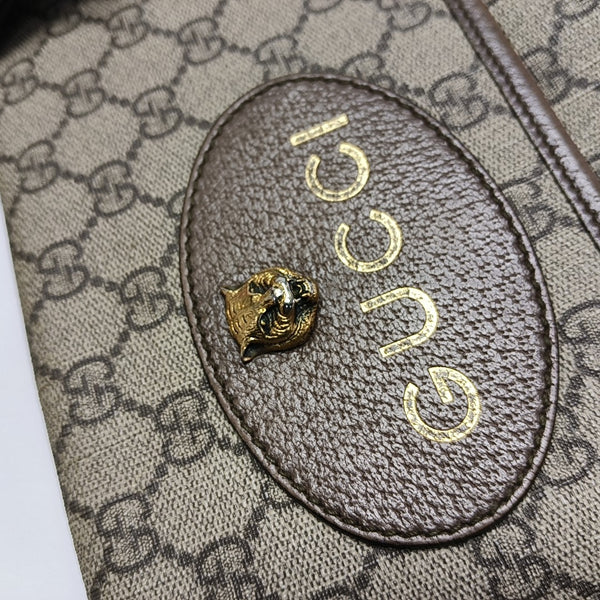 Neo Vintage Large Monogram Coated Canvas Brown