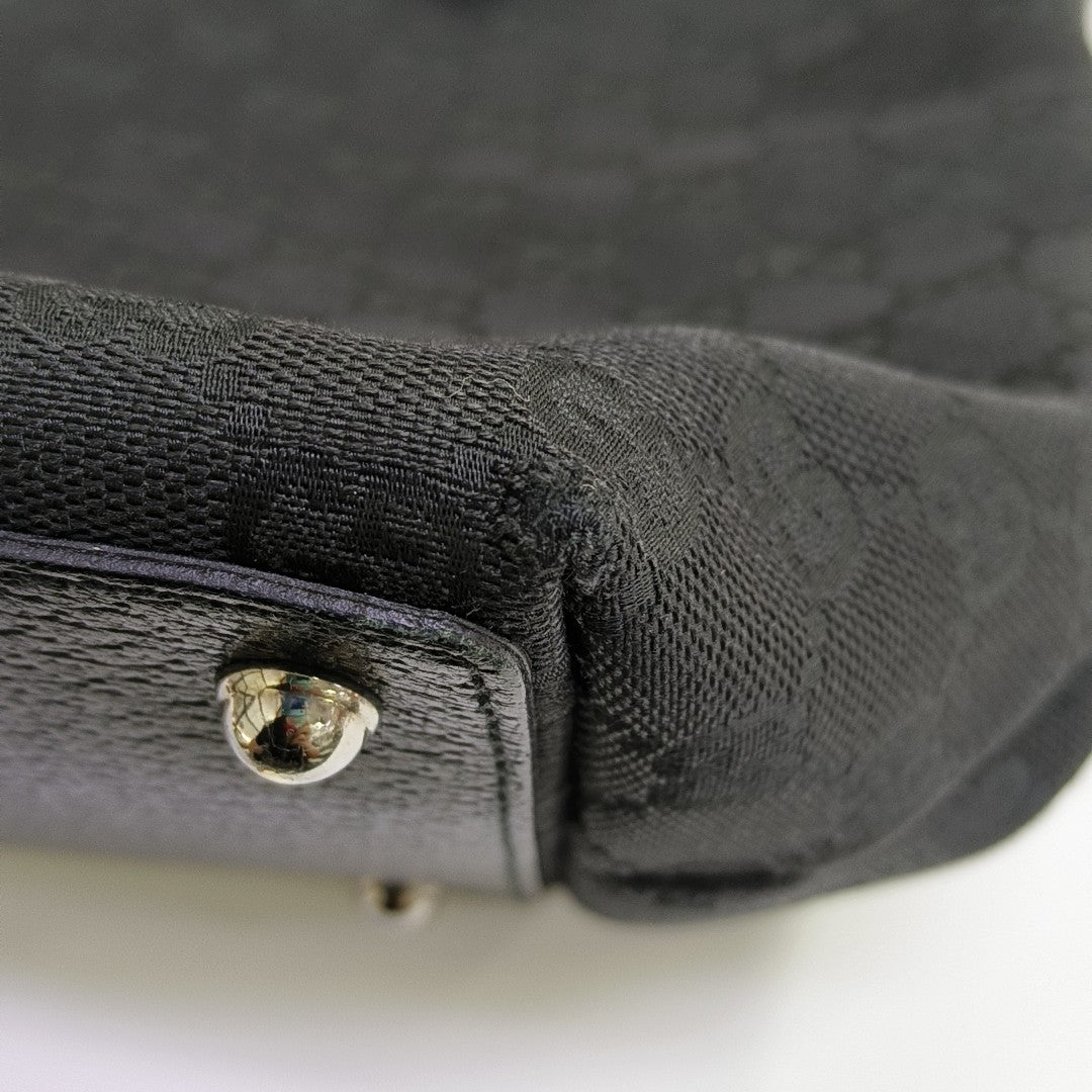 Monogram Canvas Tote Bag Black