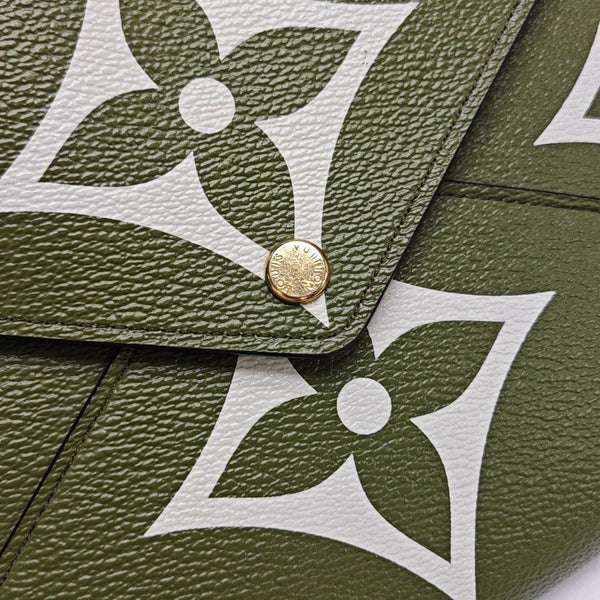 KIRIGAMI Monogram Coated Canvas Green