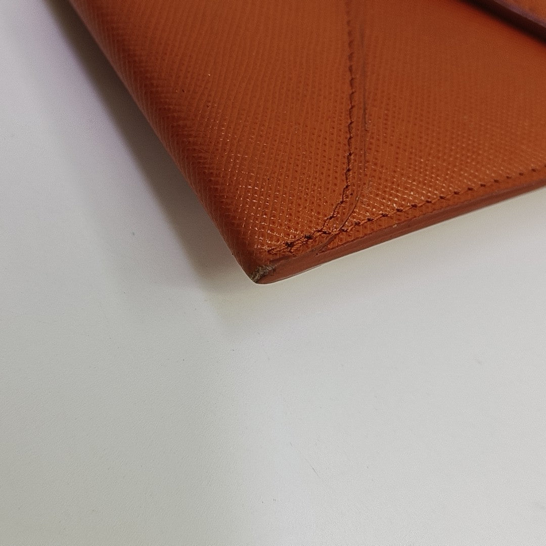 Calfskin Wallet Orange