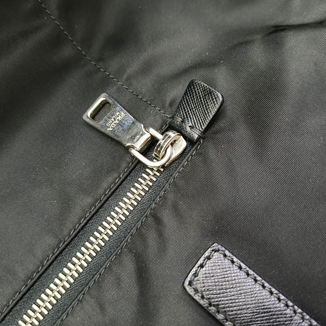 Nylon Shoulder Bag Black