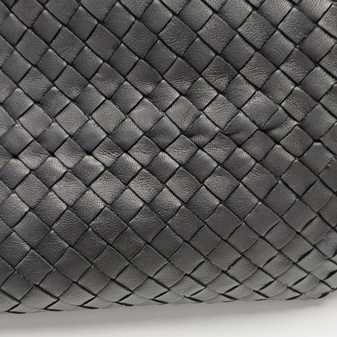 Lambskin Top Handle Bag Black