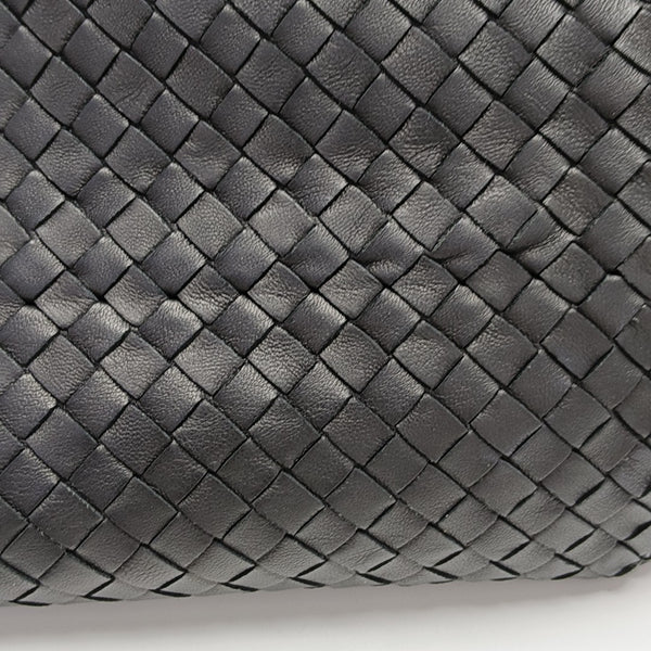 Lambskin Top Handle Bag Black