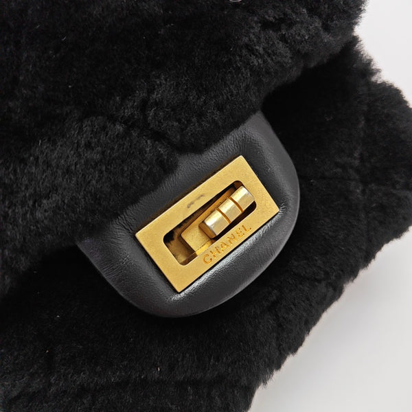 2.55 Quilted Sheepskin Black