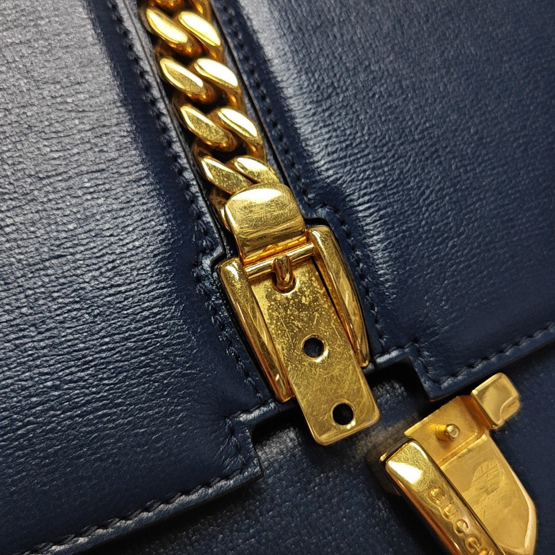 Sylvie 1969 Small Calfskin Blue