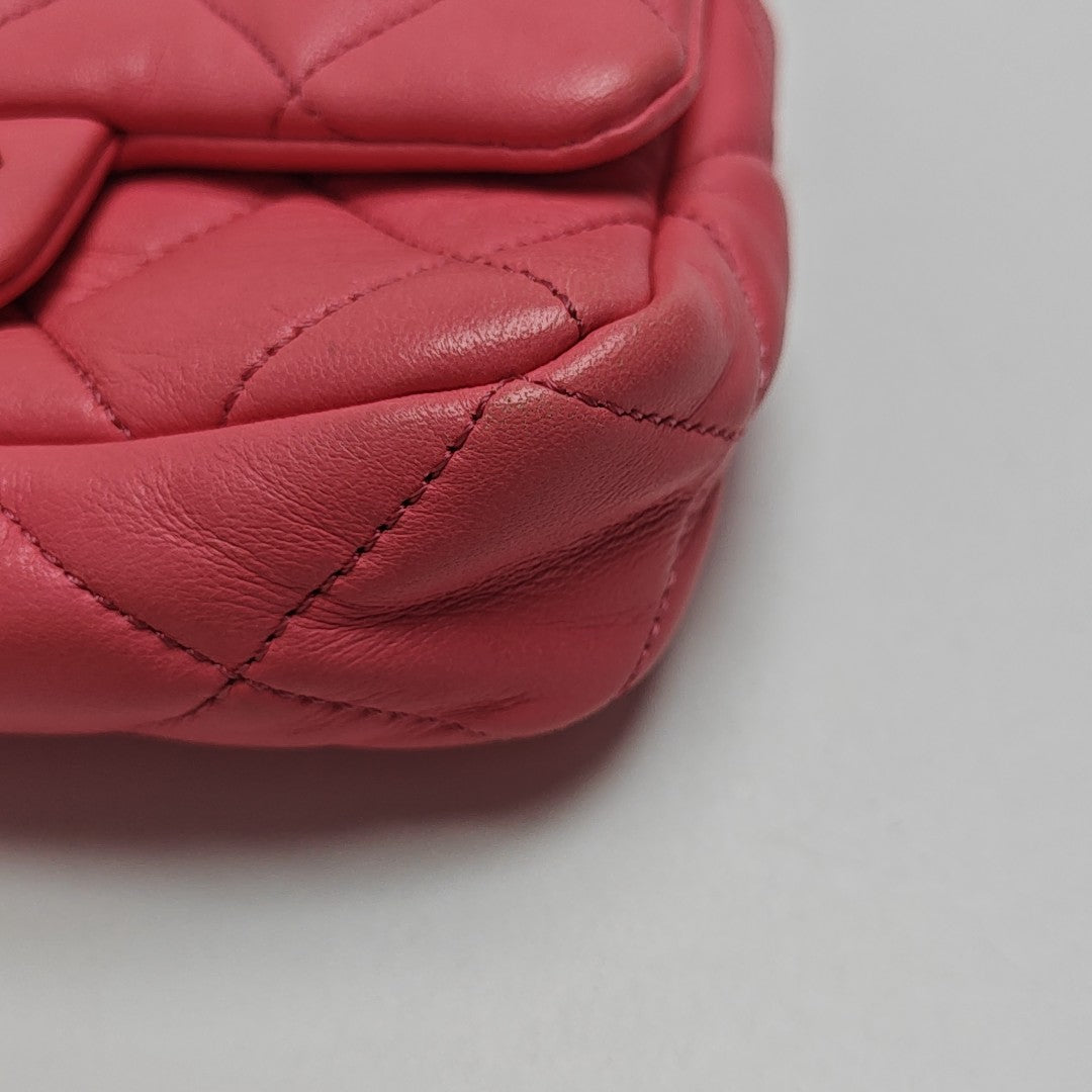 CLASSIC FLAP Mini Quilted Lambskin Pink