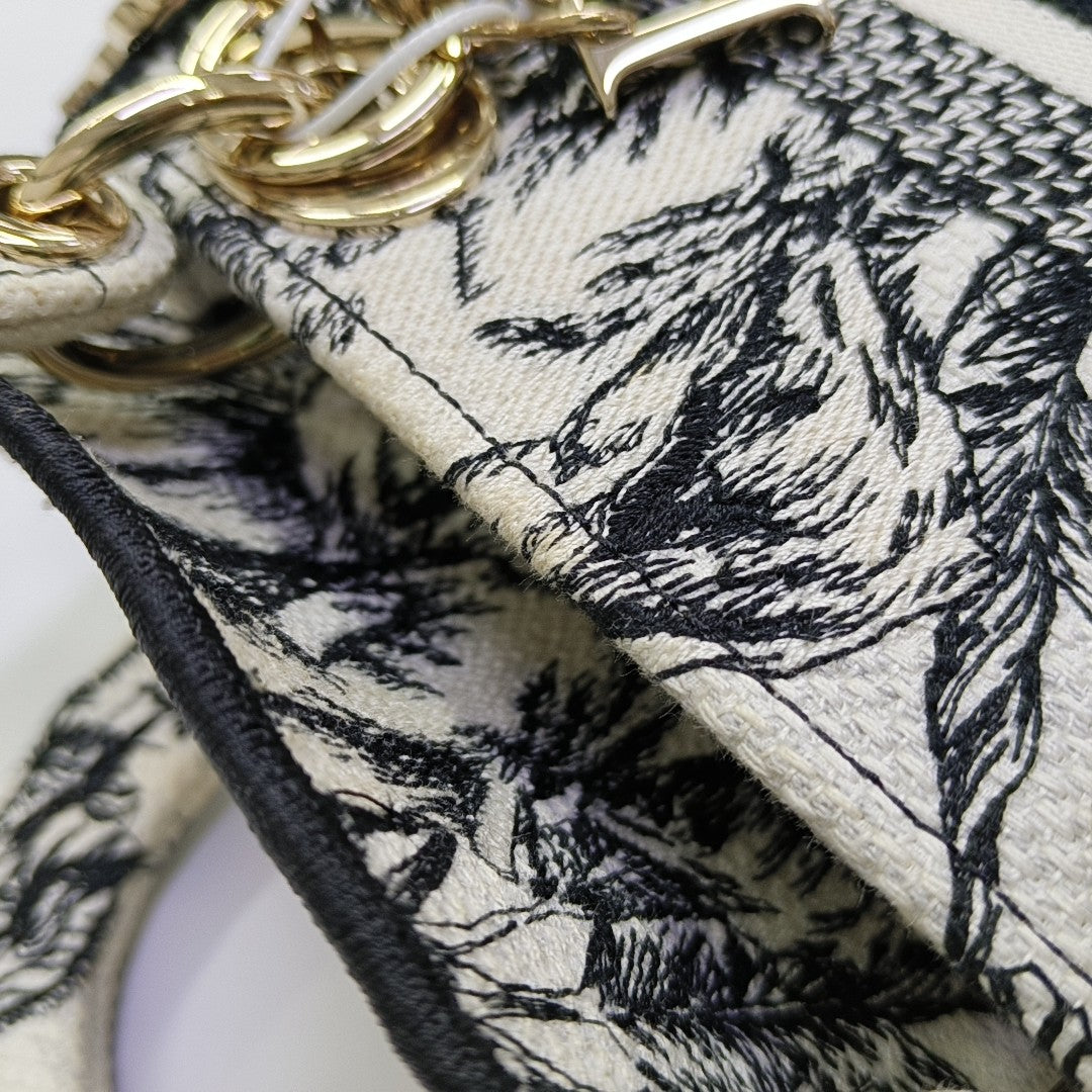 Lady Dior Mini Canvas Multicolor