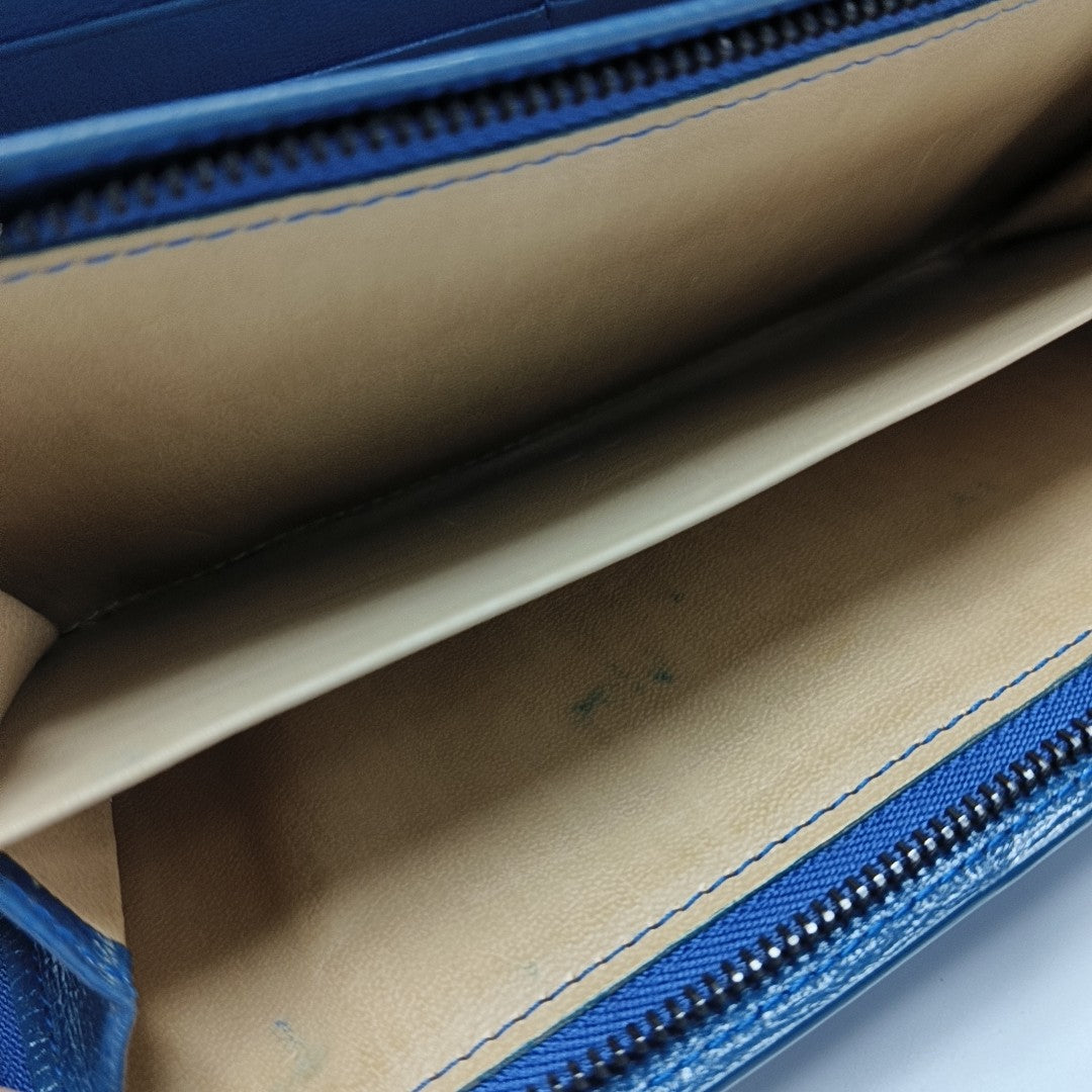 Lambskin Wallet Blue