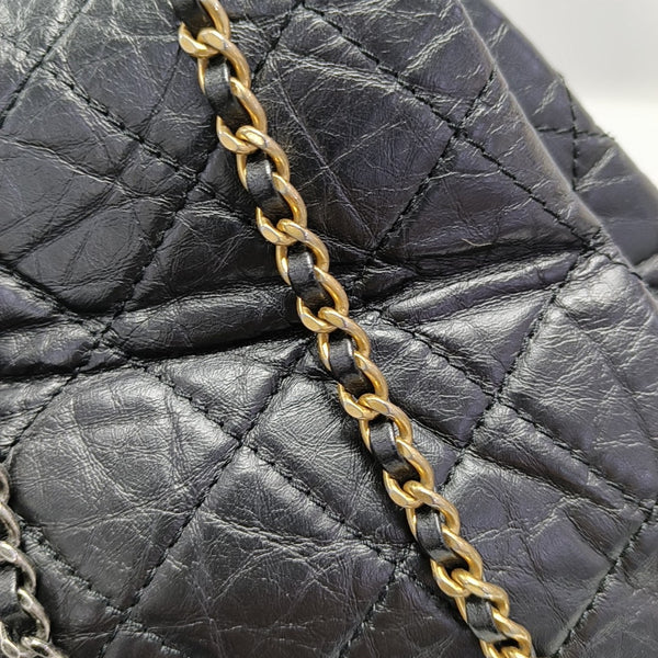 GABRIELLE Small Quilted Calfskin Black