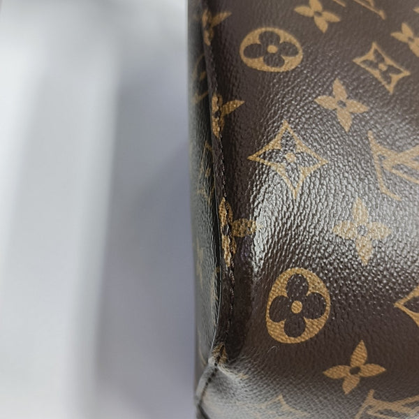 NÉONOÉ MM Monogram Coated Canvas Brown