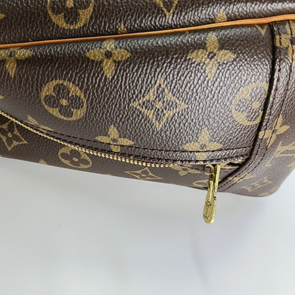 DEAUVILLE GM Monogram Coated Canvas Brown