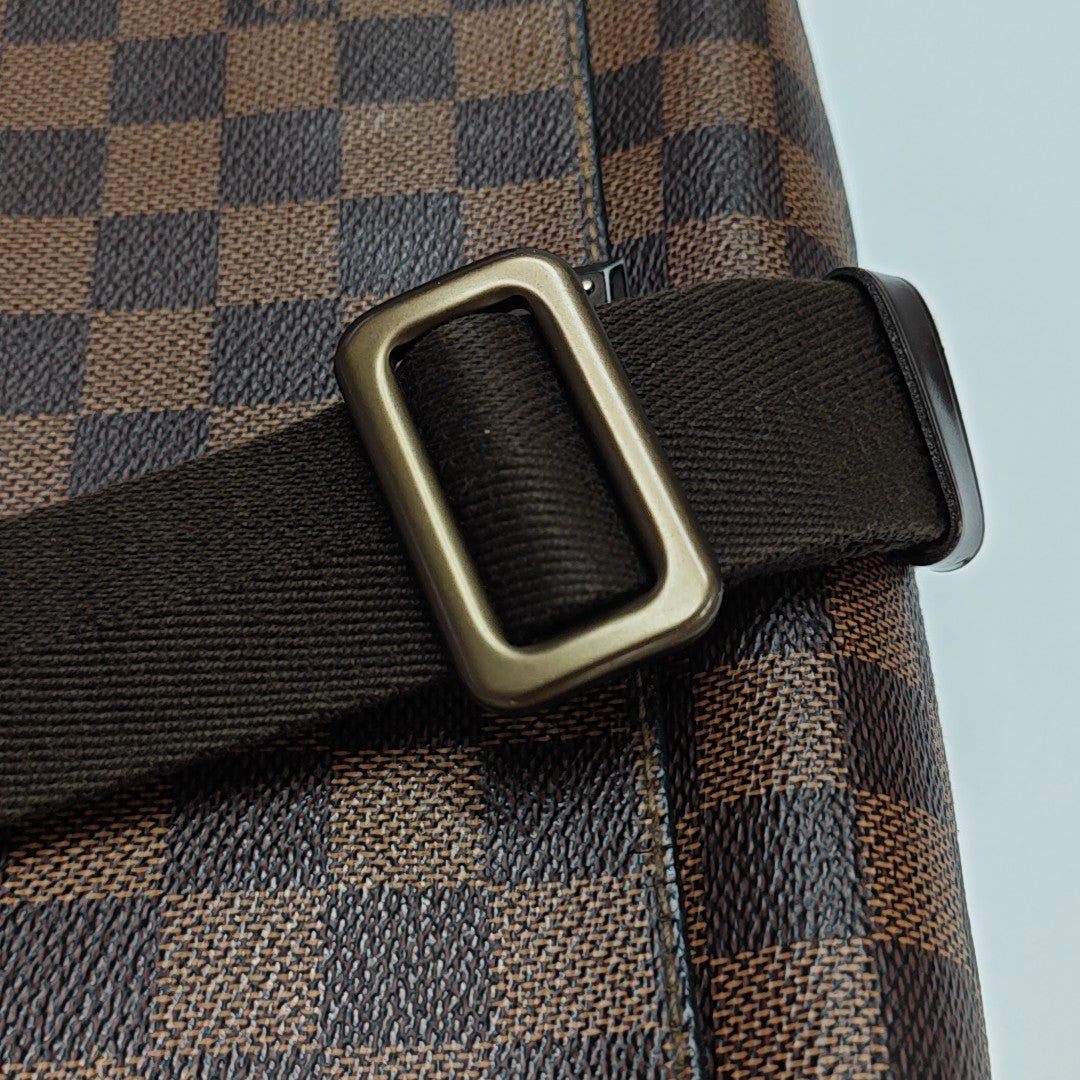 BROOKLYN Damier Ebene Coated Canvas Brown