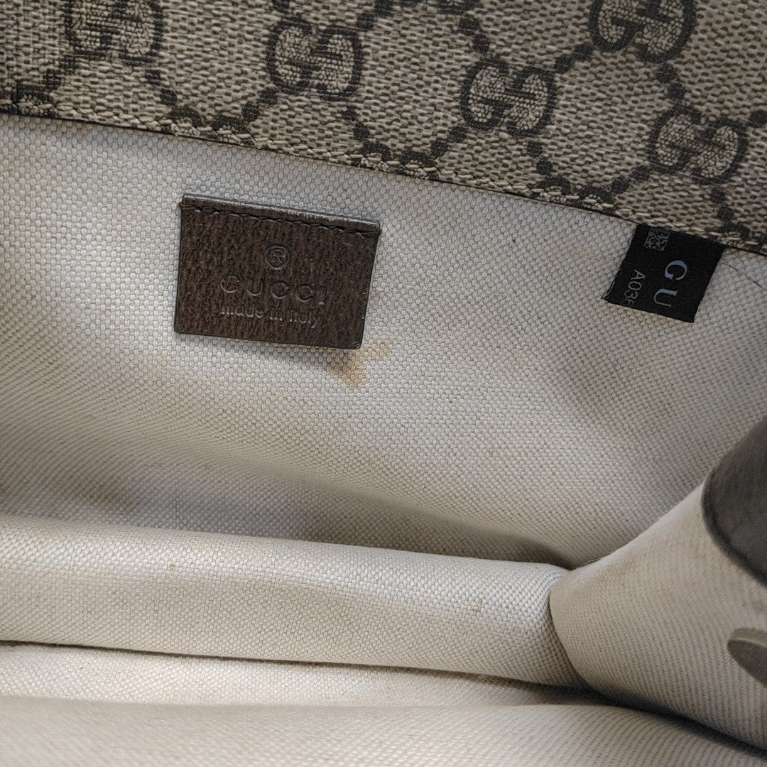 Neo Vintage Small Monogram Coated Canvas Beige