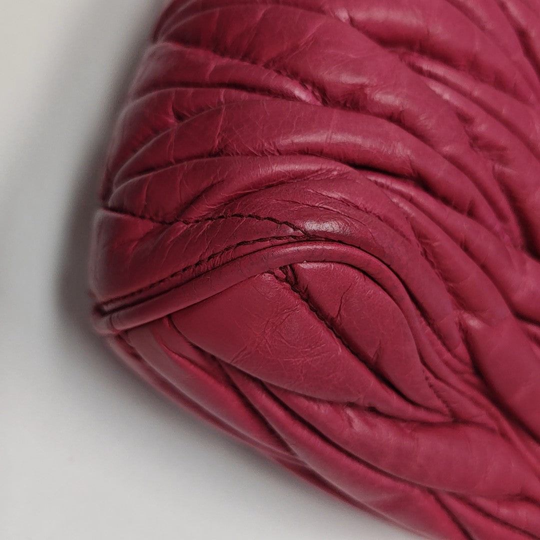 Matelassé Quilted Calfskin Pink