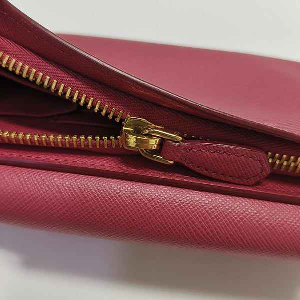 Saffiano Calfskin Shoulder Bag Red