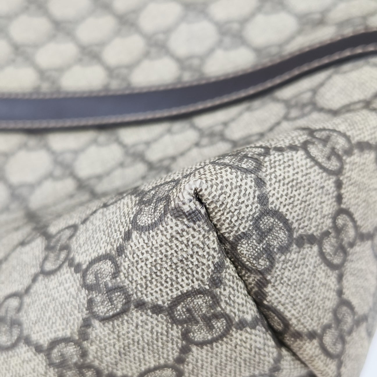 Monogram Coated Canvas Tote Bag Beige
