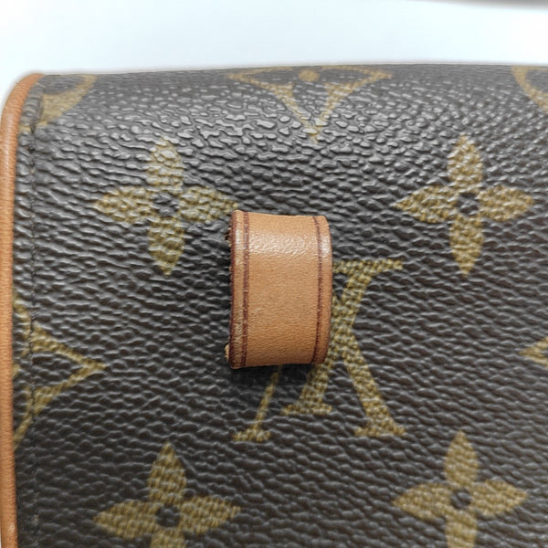 FLORENTINE Monogram Coated Canvas Brown