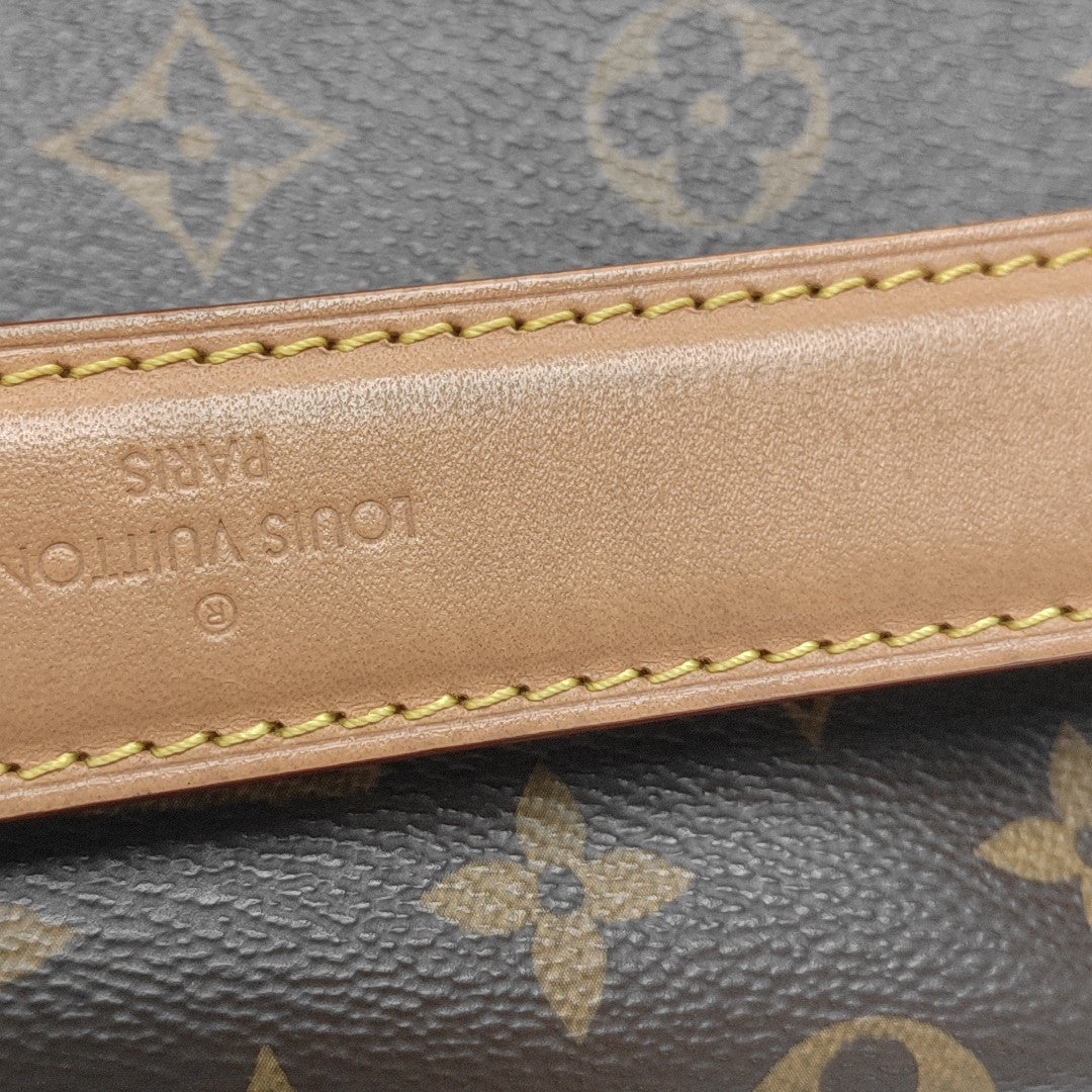SIDE TRUNK MM Monogram Coated Canvas Brown