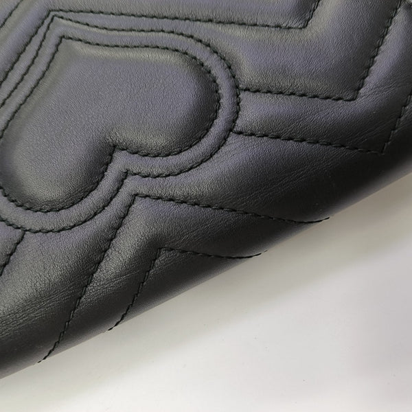 GG Marmont Super Mini Quilted Calfskin Black
