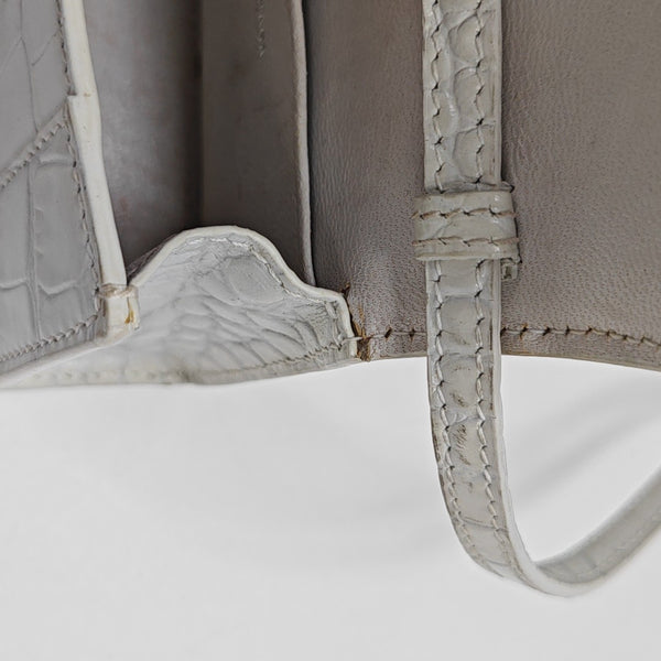 Hourglass Mini Calfskin White