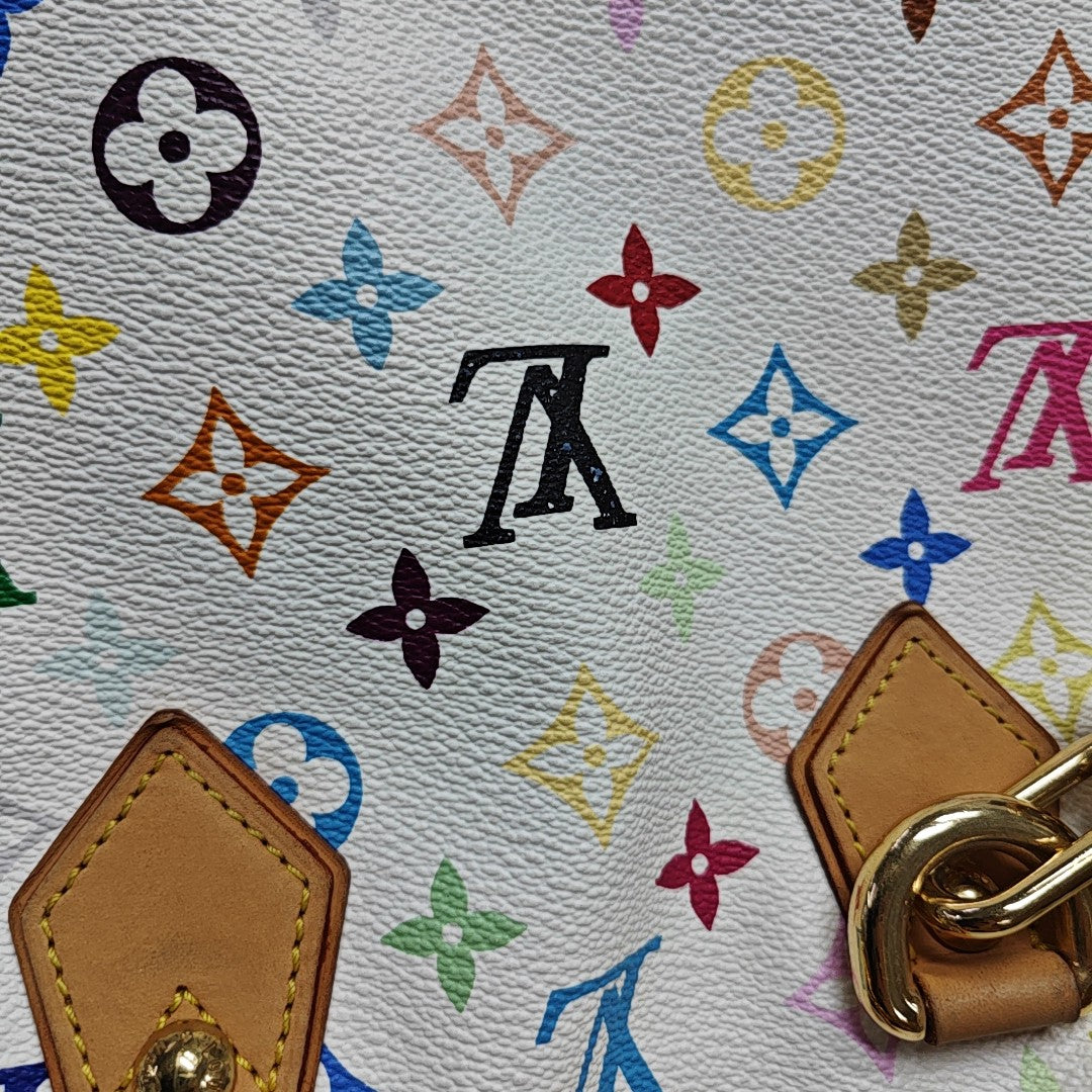 LV × TM AUDRA Monogram Coated Canvas White