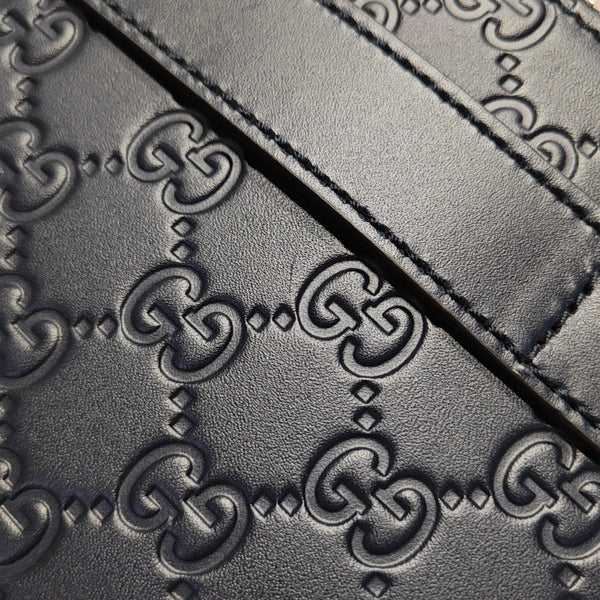 Signature Monogram Calfskin Blue