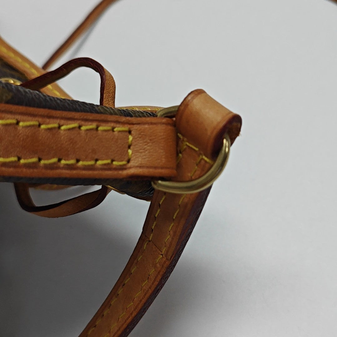 NÉONOÉ Nano Monogram Coated Canvas Brown