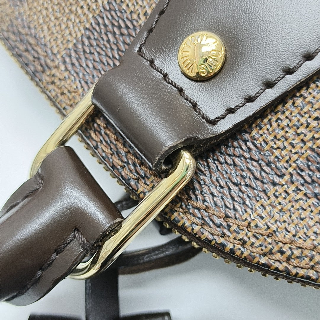 ALMA BB Damier Ebene Coated Canvas Brown