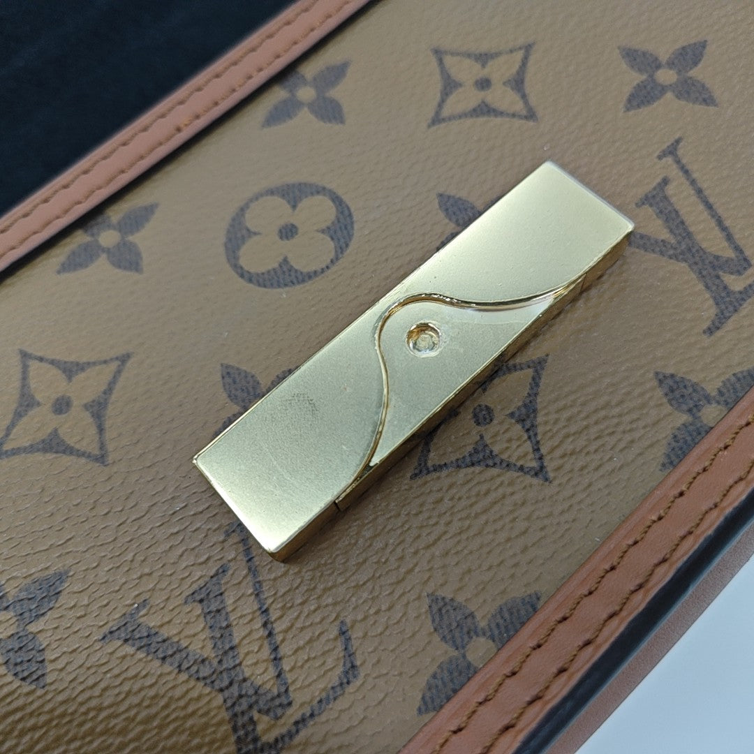 DAUPHINE WOC Monogram Coated Canvas Brown
