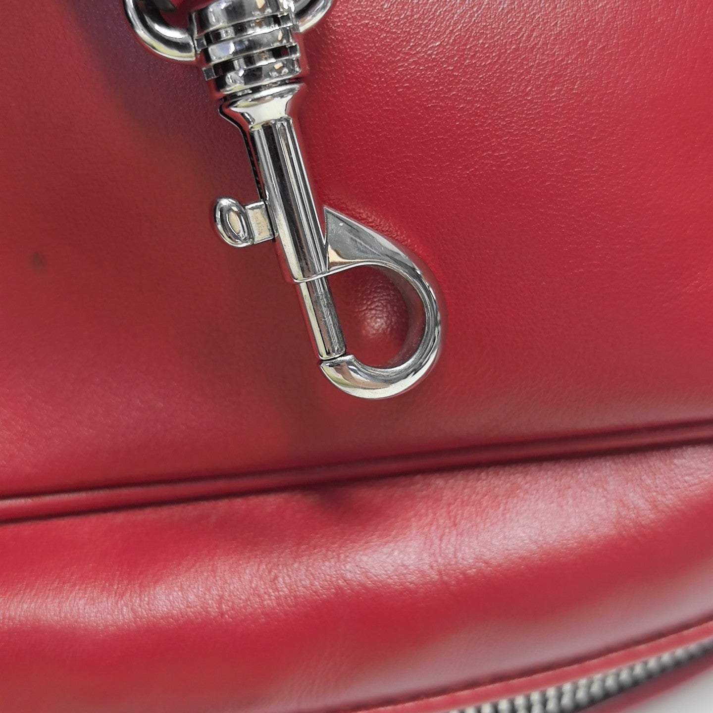 Lambskin Shoulder Bag Red