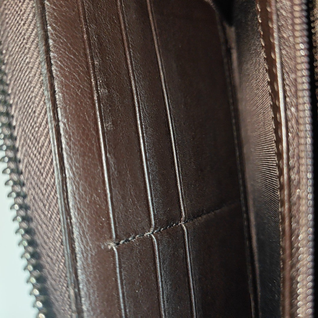 Monogram Calfskin Wallet Brown