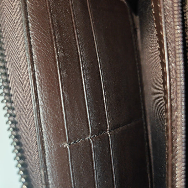 Monogram Calfskin Wallet Brown