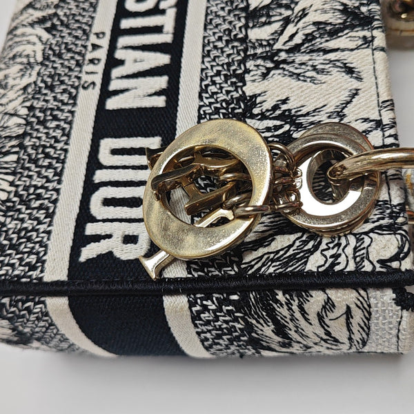 Lady Dior Mini Canvas Multicolor