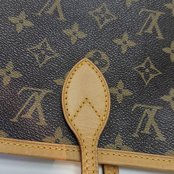 NEVERFULL MM Monogram Coated Canvas Brown