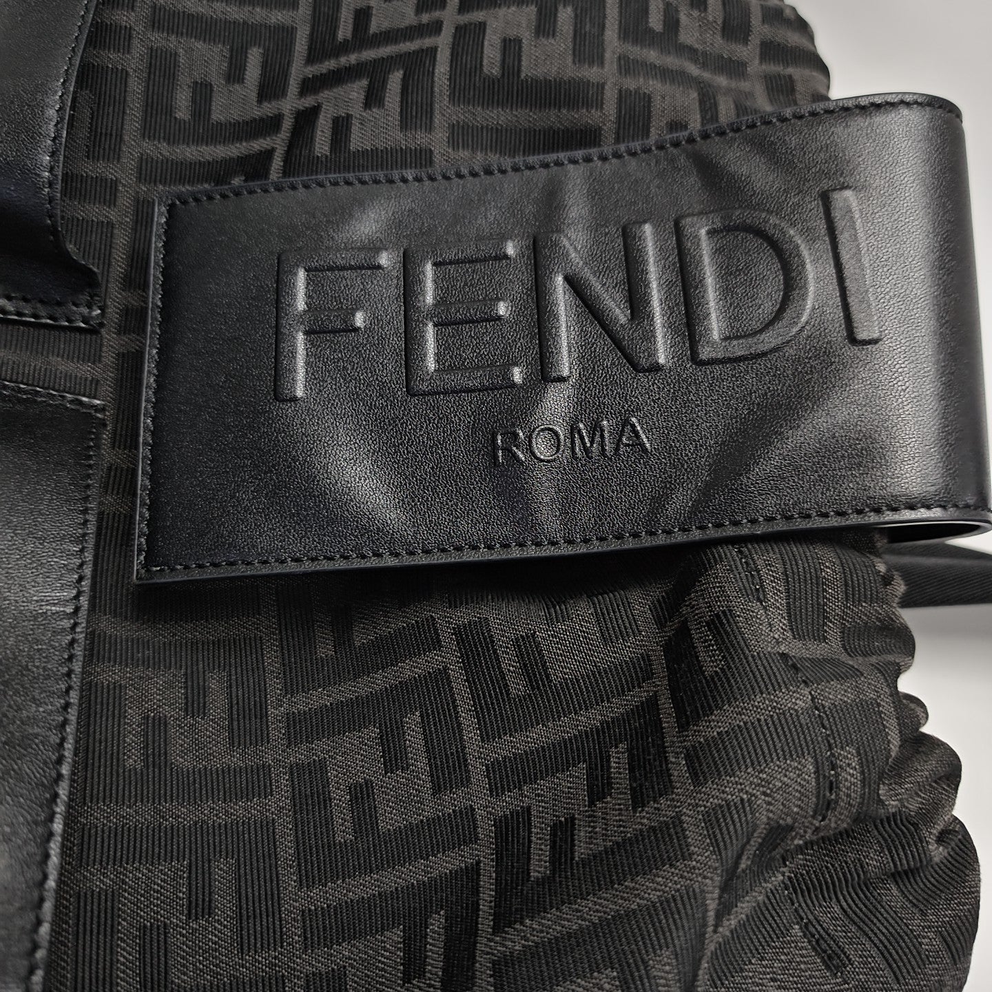 FENDI Strike Medium Canvas Black