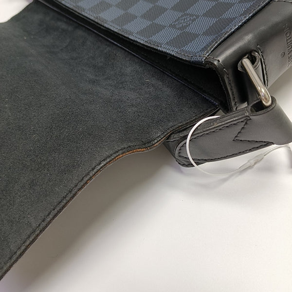 NEWPORT PM Damier Coated Canvas Blue