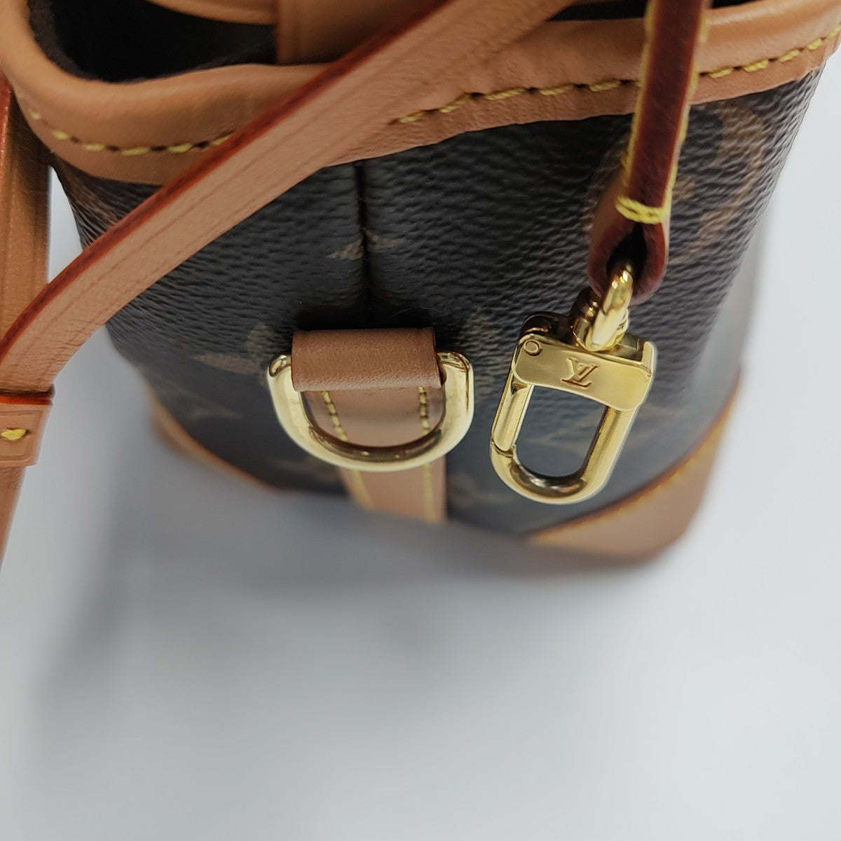 NOÉ Mini Monogram Coated Canvas Brown