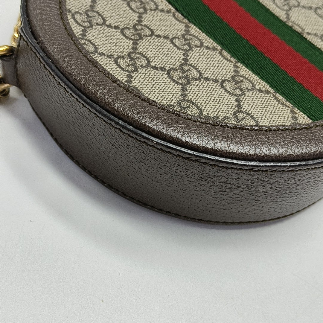 Ophidia Mini Monogram Lona Revestida Beige