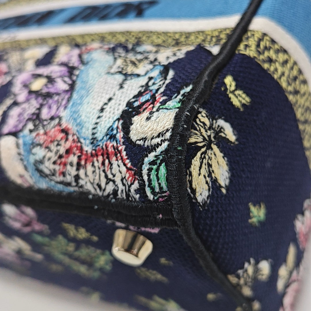 Lady D-Lite Medium Canvas Blue
