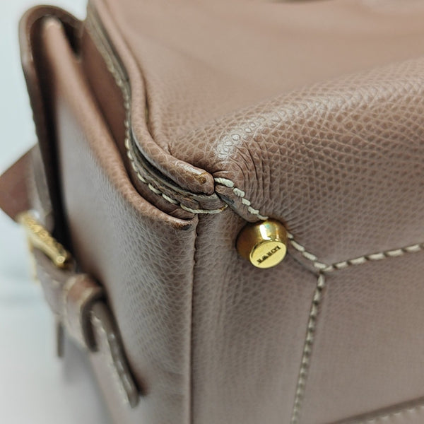 Calfskin Top Handle Bag Beige