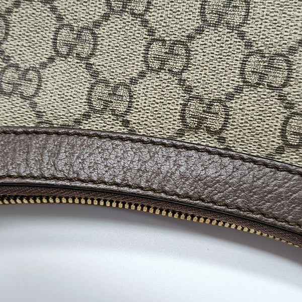 Ophidia Small Monogram Coated Canvas Beige