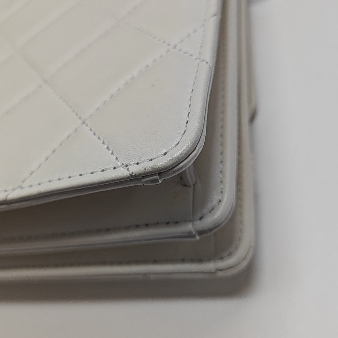 Quilted Calfskin White