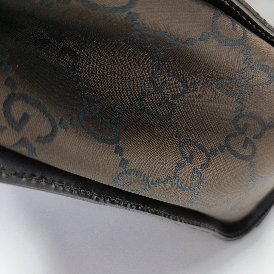 Bamboo 1947 Medium Monogram Fabric Brown